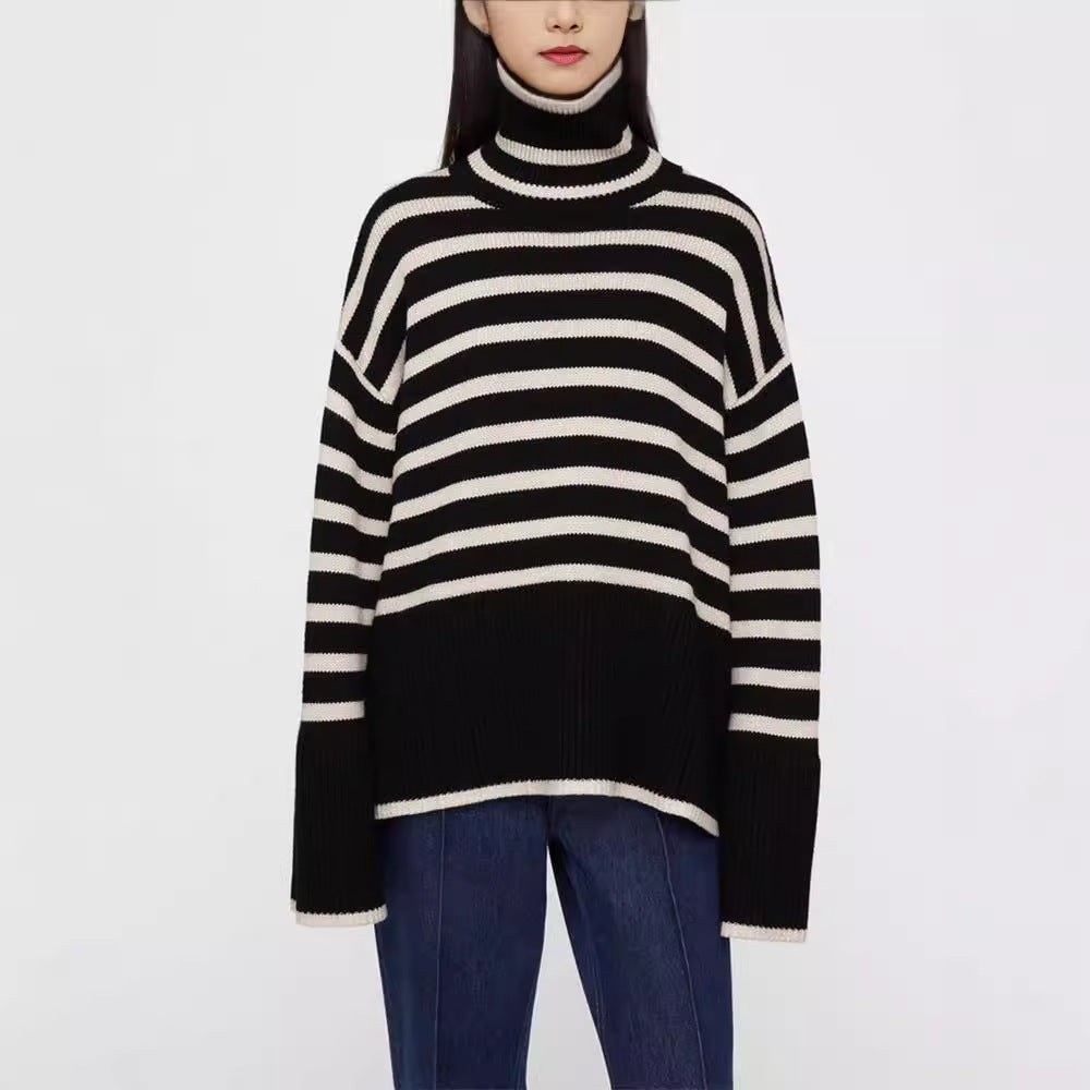 Pullover for women with turtleneck and wide sleeves Lune London