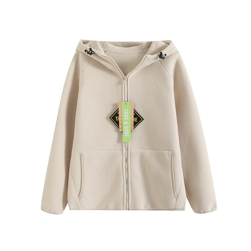 Veste en polaire pour femmes avec col haut et poches latérales pratiques Chic & Stil