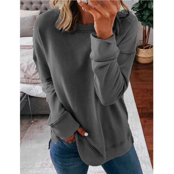 Creative sweater for women with chic and stylish color splash design
