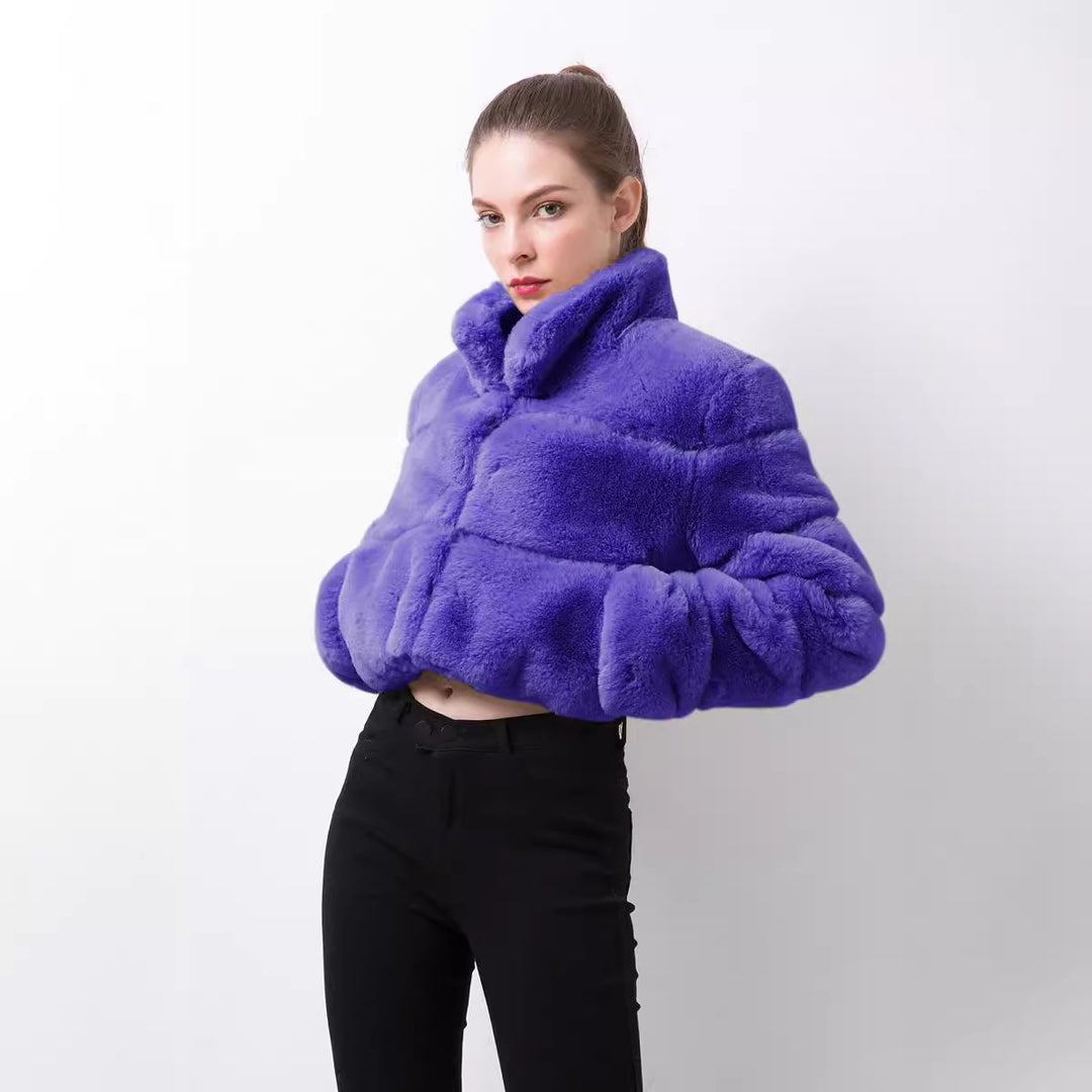 Short Faux Fur Jacket for Women Lune London