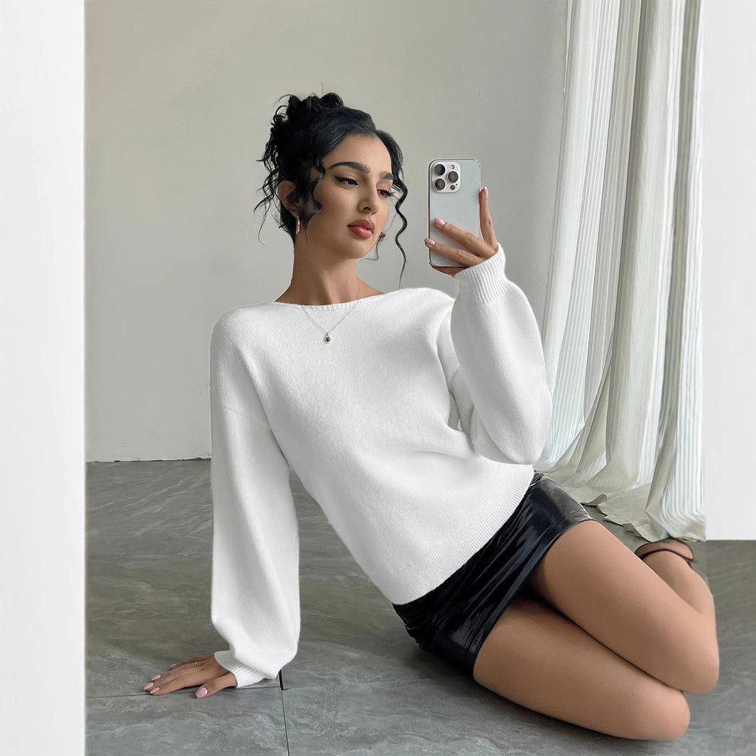 Sparkly knitted sweater with bows for women Lune London