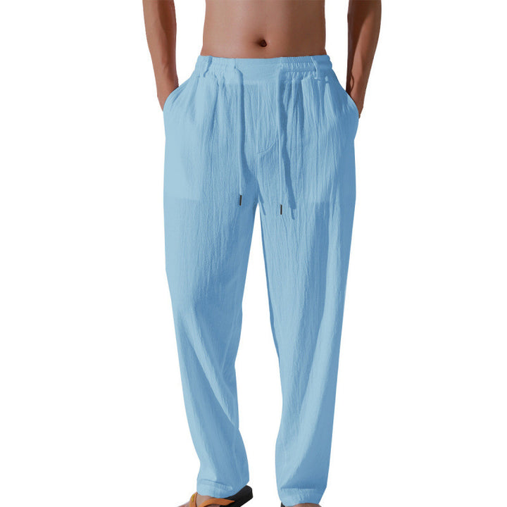 Comfortable beach pants for men with elastic waistband and loose fit Lune London