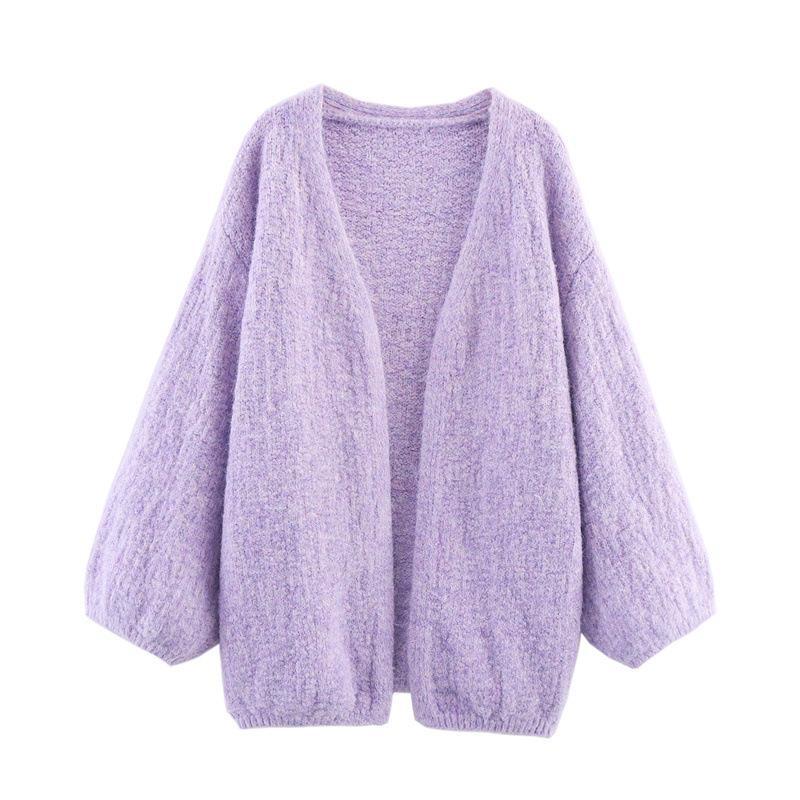 Knitted jacket for women with a loose fit and modern raglan sleeves Lune London