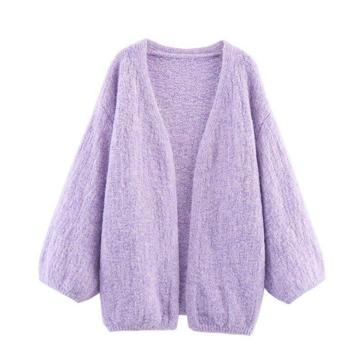 Knitted jacket for women with a loose fit and modern raglan sleeves Lune London