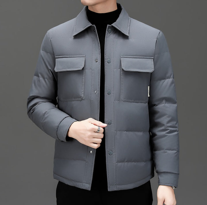 Lightweight quilted jacket for men with practical pockets Lune London