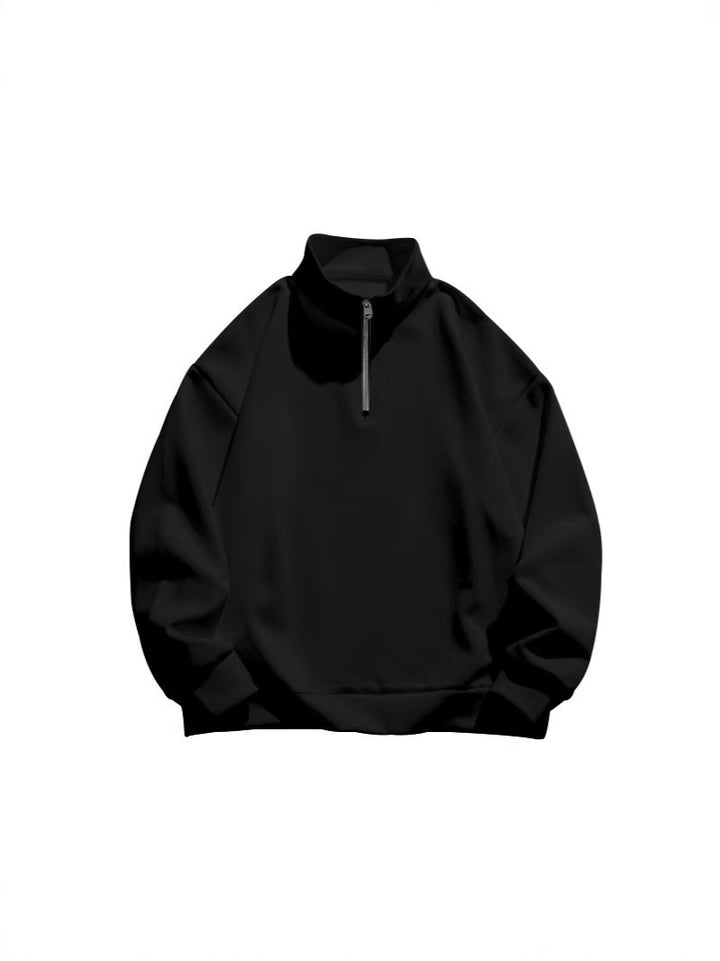 Women's sweatshirt with high collar and zipper Lune London