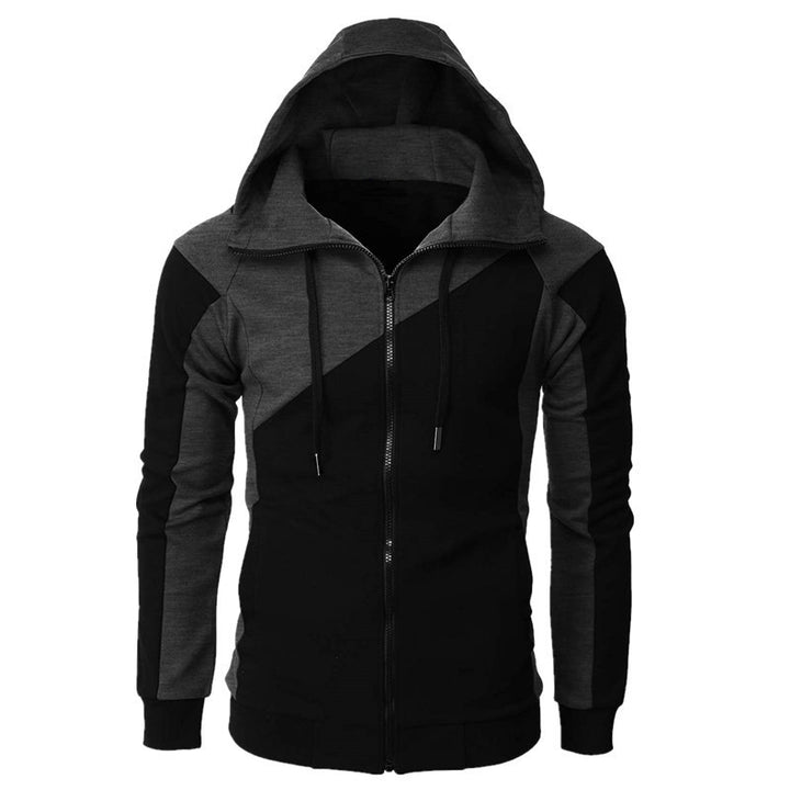 Sporty hooded jacket for men with contrasting color accents Lune London