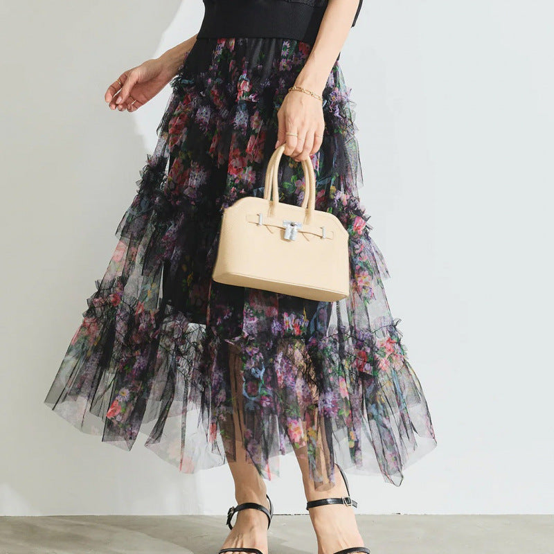 Lune London floral maxi skirt for women
