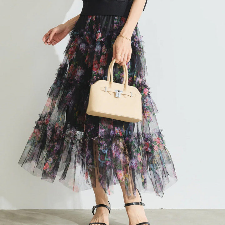 Lune London floral maxi skirt for women
