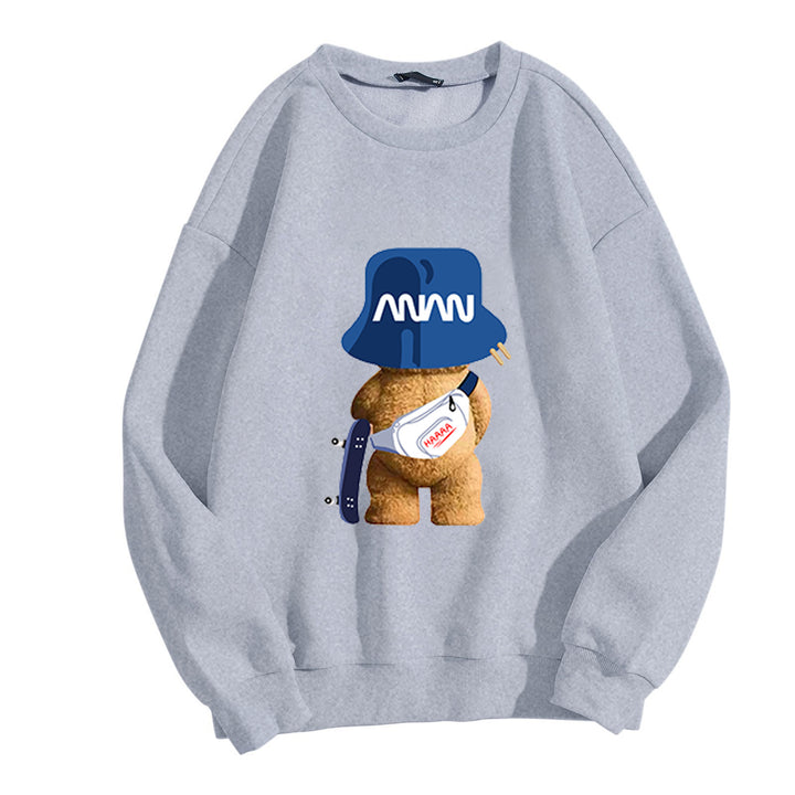 Women casual sweatshirt with playful bear motifs Chic & Stil