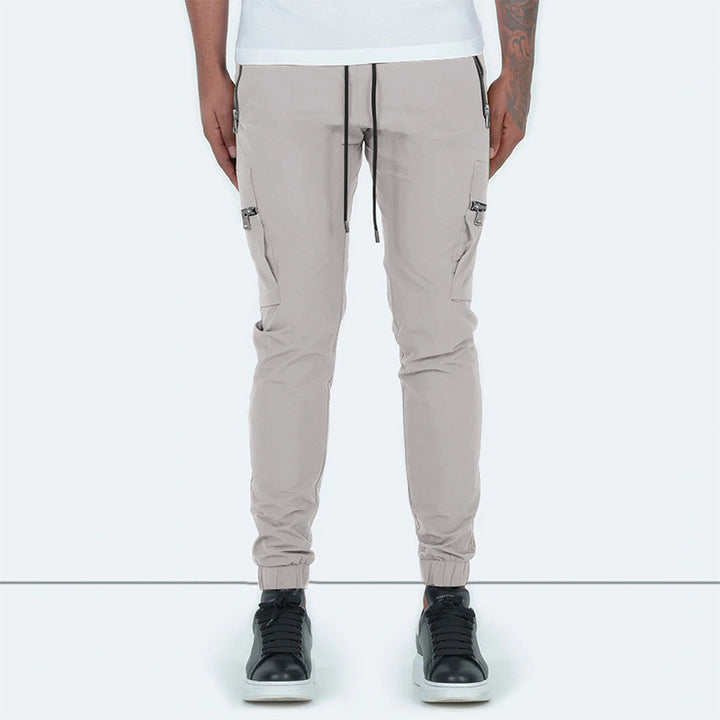 Men's cargo pants with side zip pockets Lune London