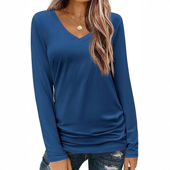 Women Long Sleeve Elegantly Cut Top Lune London
