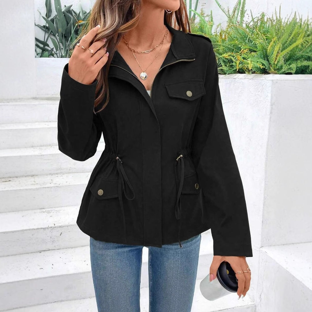 Women Urban Utility Jacket with Adjustable Belt Lune London