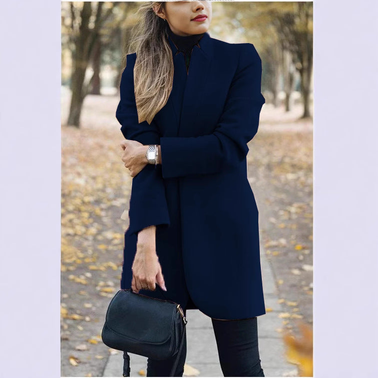 Lune London | Elegant coat with stand-up collar