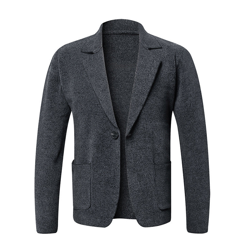 Elegant knit jacket for men with practical pockets Lune London