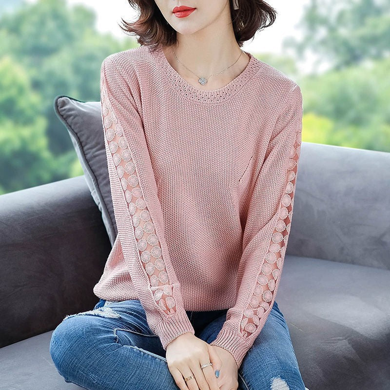 Pull en tricot élégant pour femmes avec motif en treillis Chic & Stil