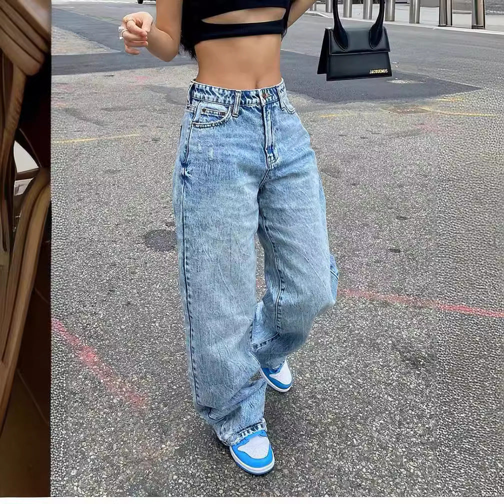 High-waisted wide jeans for women with a modern cut Lune London