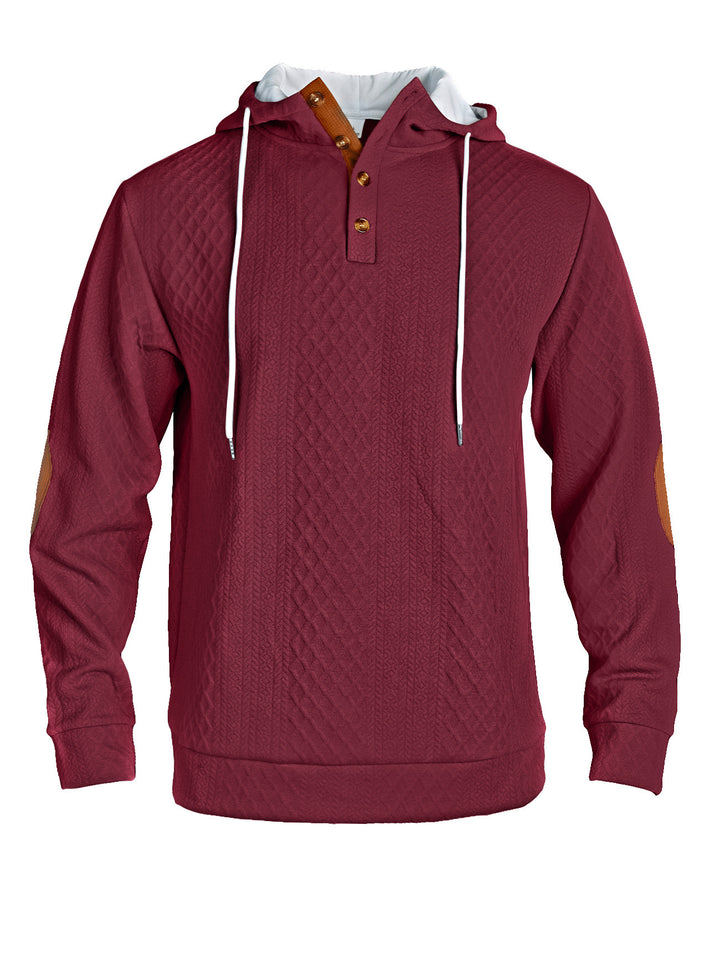 Casual hoodie for men with an innovative knitted structure and stylish accents Lune London