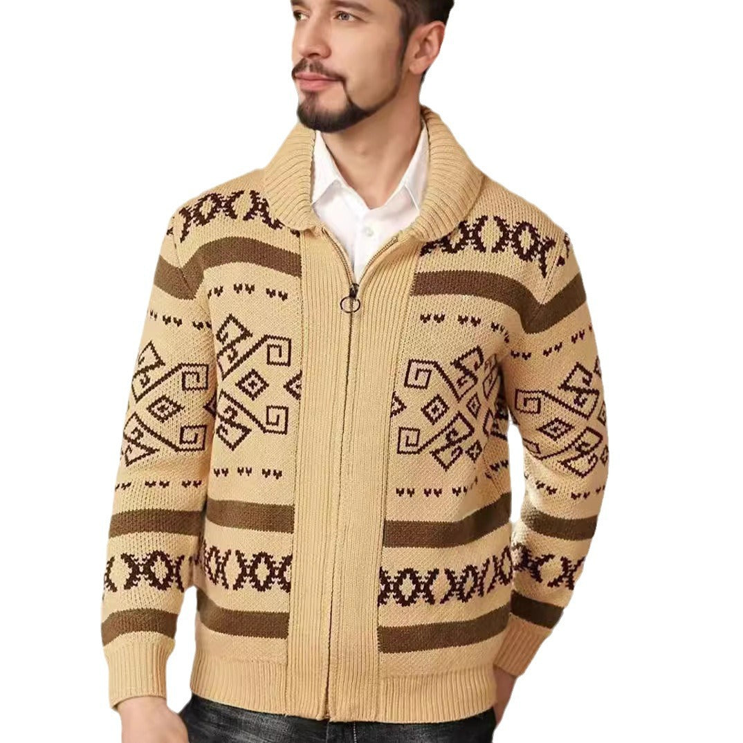 Ladies cardigan with modern pattern Lune London