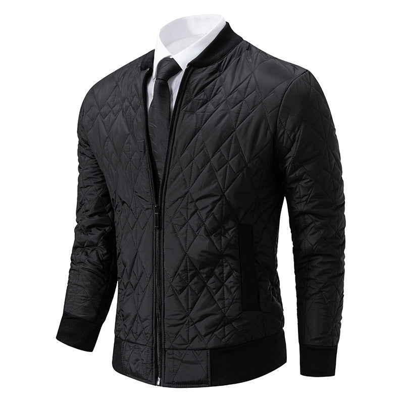 Padded leisure jacket for men with a stylish design and a high collar Lune London