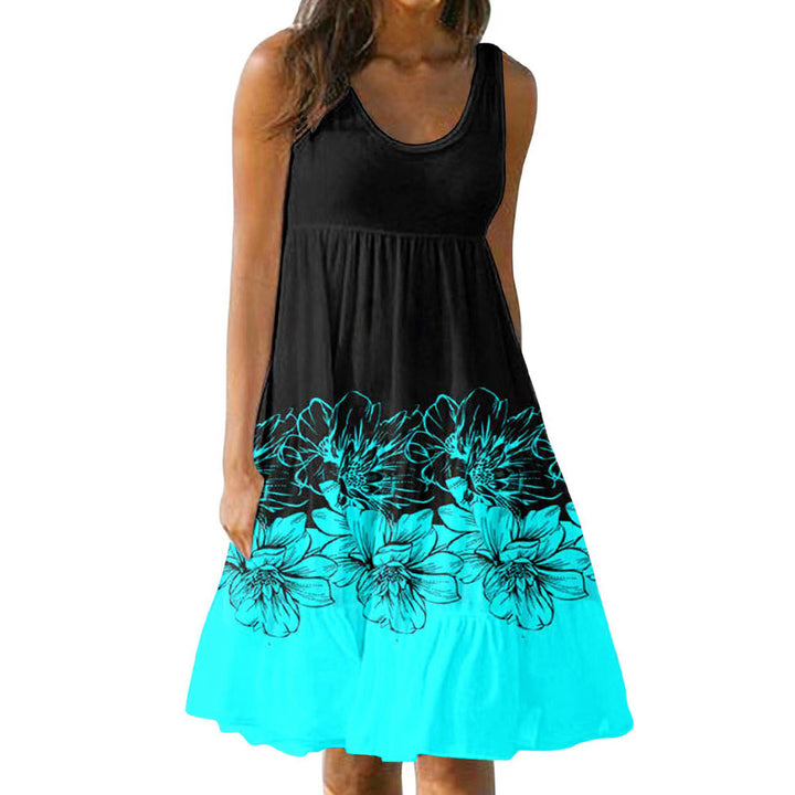 Ladies A-Line Floral Fluid Chic Dress