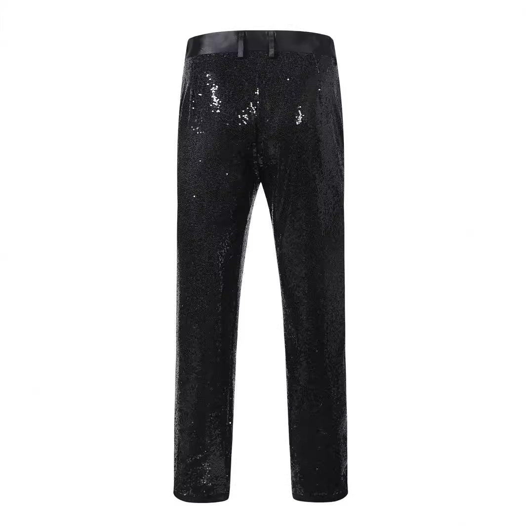 Elegant sequin pants for men with sparkling effect Lune London