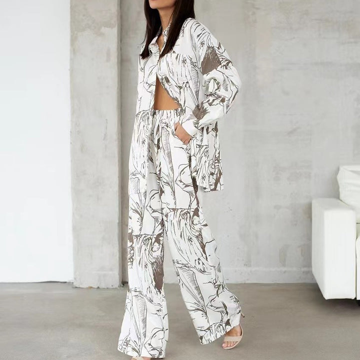 Women Elegant and Casual Blouse-Pants Combination Lune London