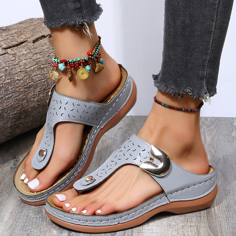 Comfortable strap sandals for women with stylish strap design Lune London