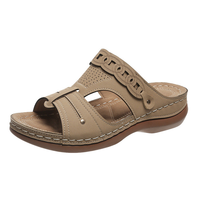 Elegant comfort sandals for women with breathable upper material Lune London