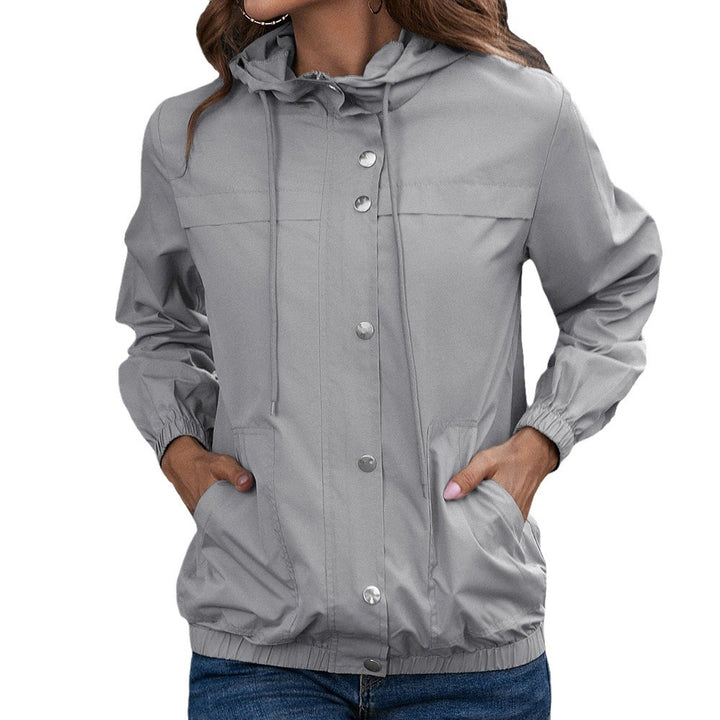 Functional jacket for women with hood and elastic cuffs Lune London