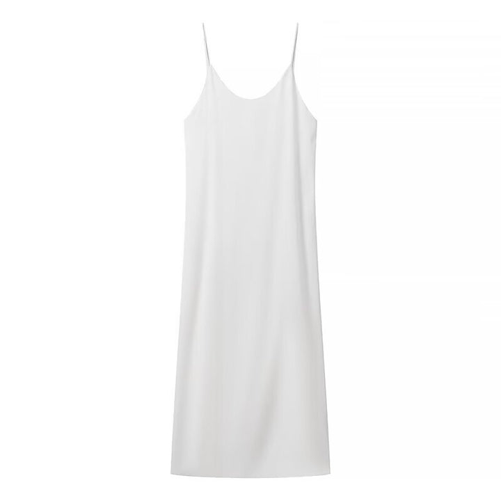 Maxi dress for women with side slit and modern straps Lune London