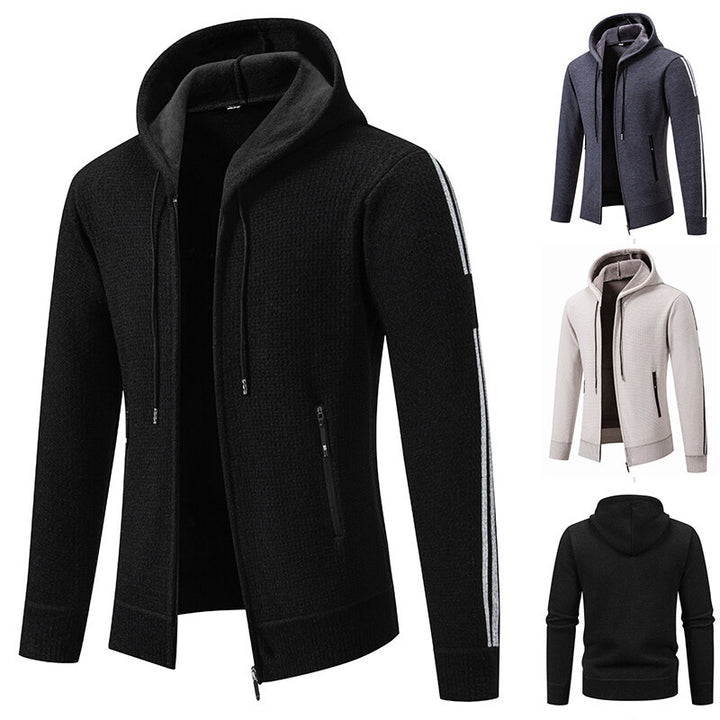 Sporty hoodie jacket for men with an innovative material blend Lune London