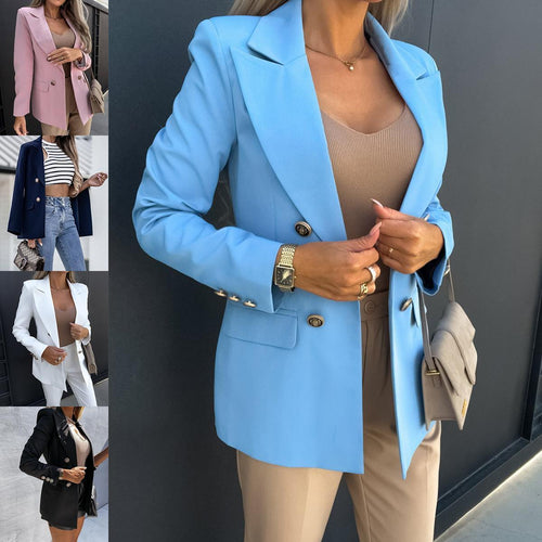 Elegant fitted jacket for women with double row of buttons and versatile cut Lune London
