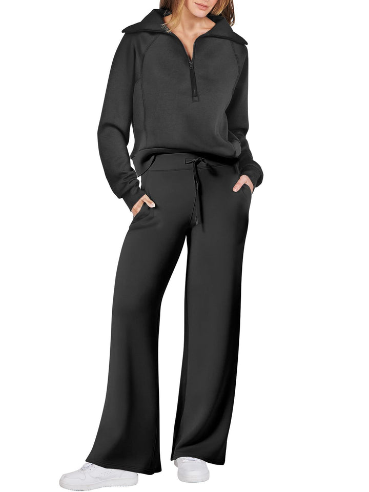Lune London high-quality loose-fit women's sports set with high collar