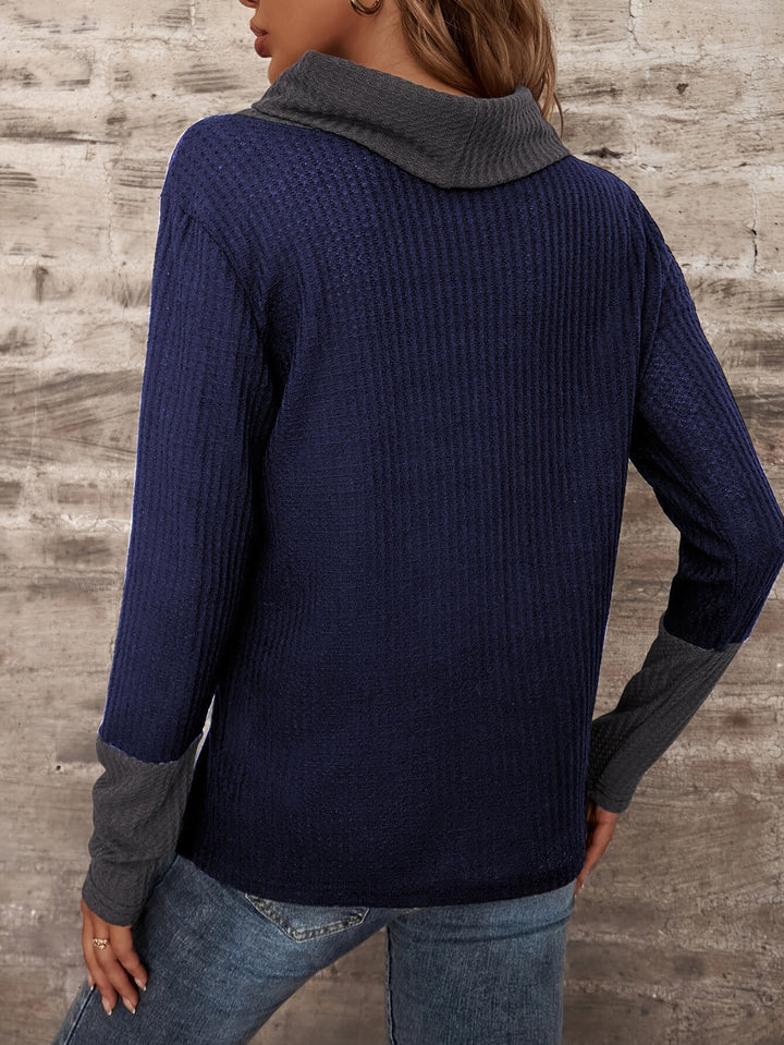 Sweater women with trendy collar Lune London
