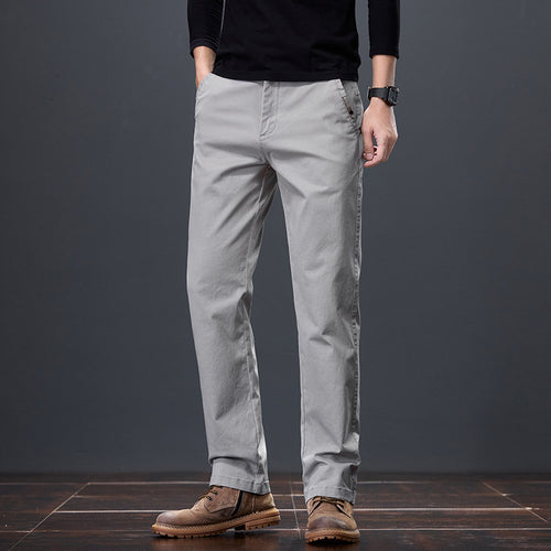 Pantalon chino confortable pour hommes avec taille élastique et poches pratiques Lune London
