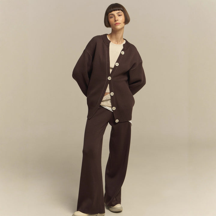 Comfortable oversized sweater set for women and casual palazzo pants Lune London