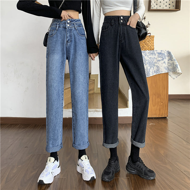 Jean Mom taille haute pour femmes avec ourlets amovibles Chic & Stil
