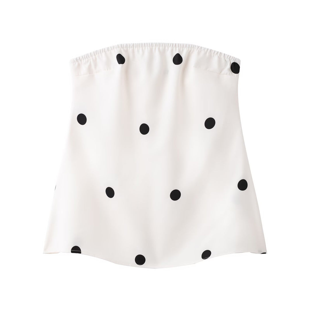 Women's set consisting of a sleeveless top and wide polka dot pants Lune London