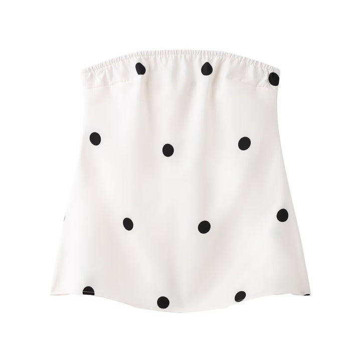Women's set consisting of a sleeveless top and wide polka dot pants Lune London