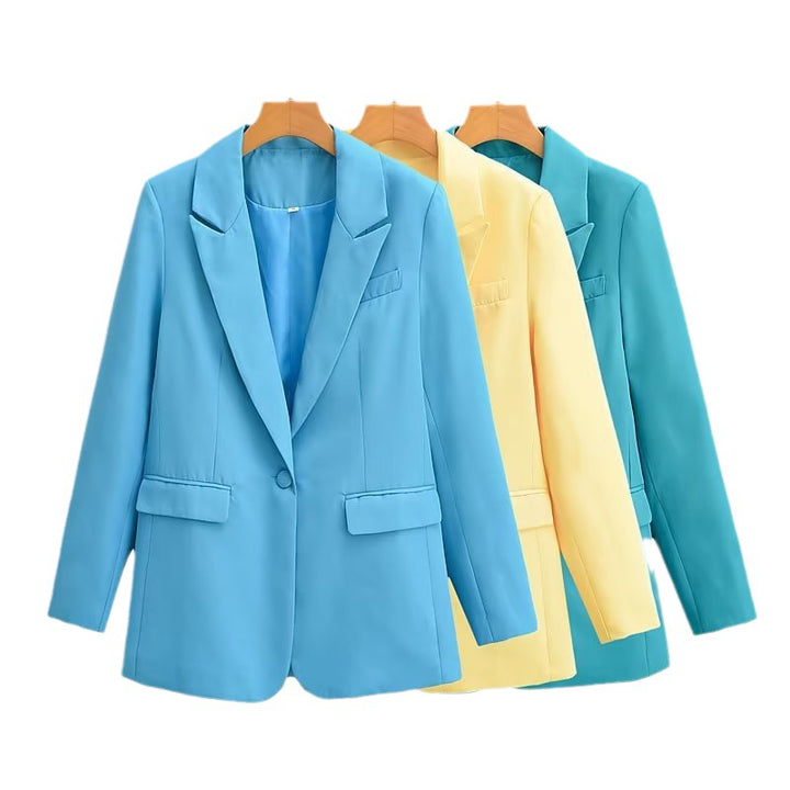 Veste de blazer pour femmes à coupe moderne avec poches pratiques Chic & Stil