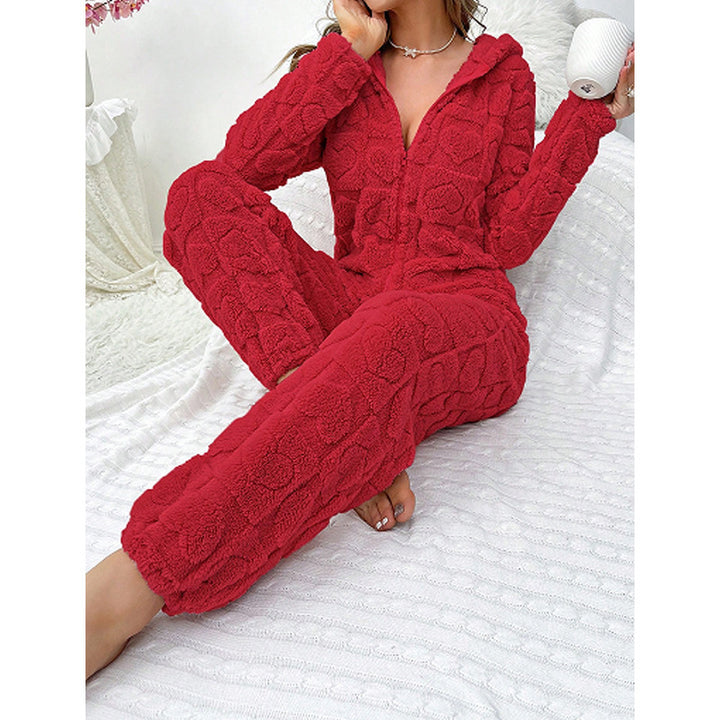 Ladies Comfortable Fleece Pants with Hood Lune London