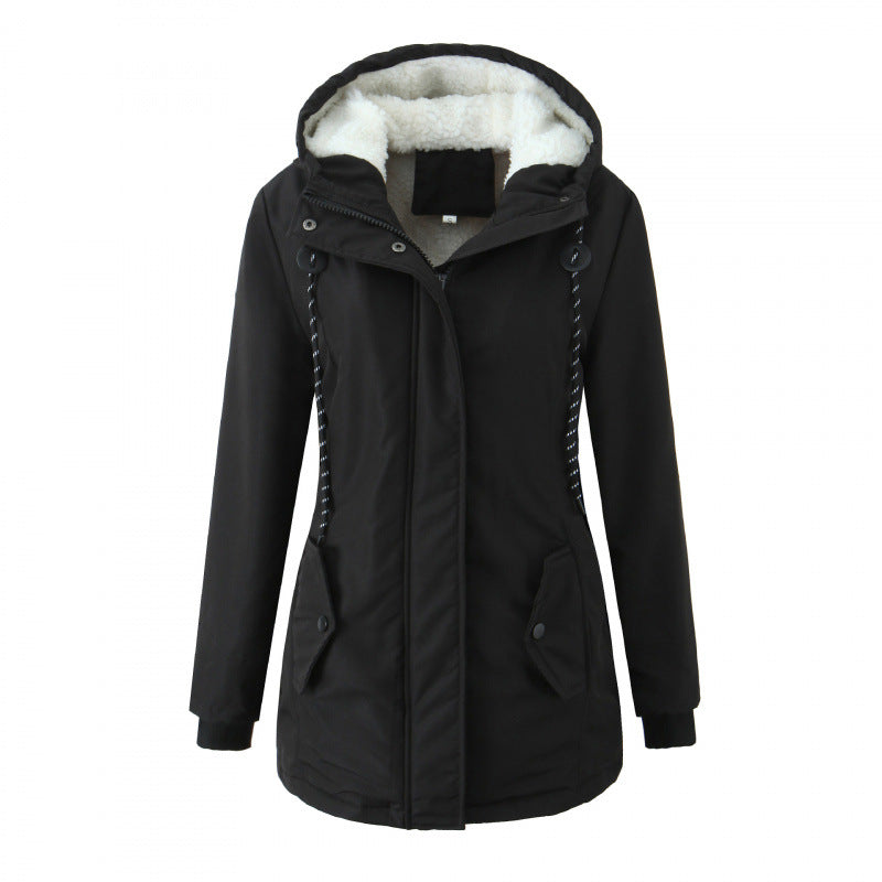 Ladies winter coat with soft inner lining Lune London