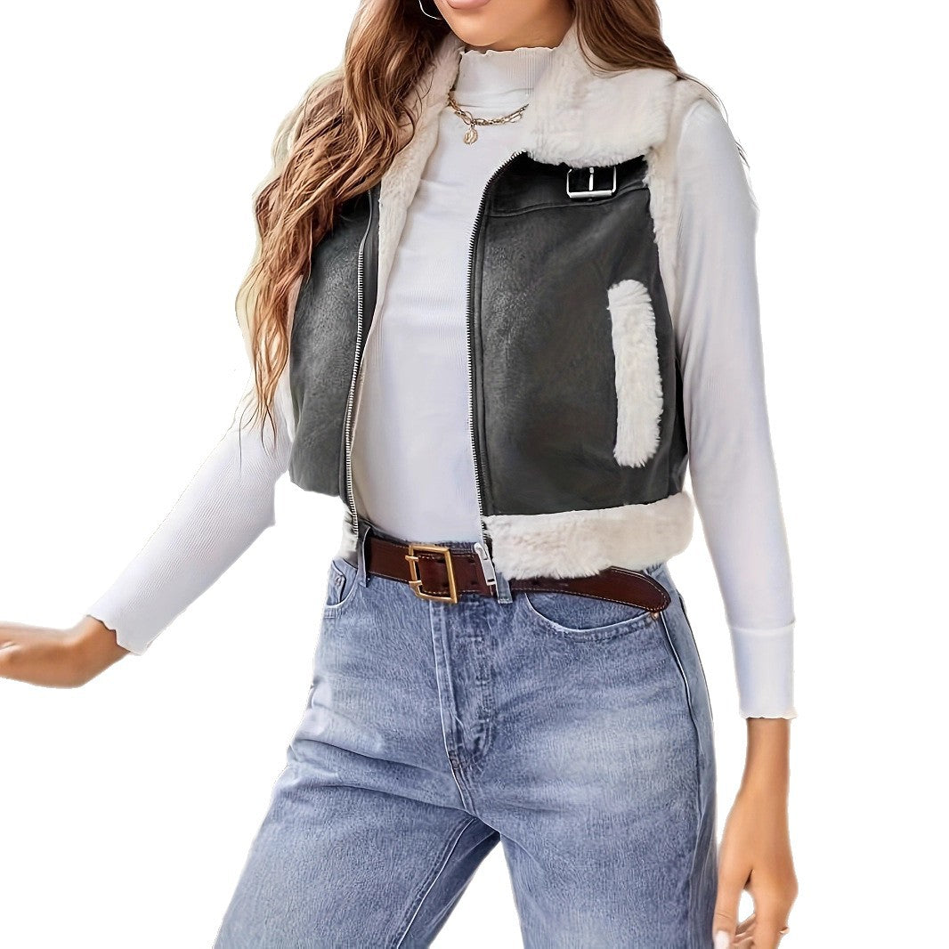 Ladies Fashion Vests with Soft Lining and Stylish Collar Lune London