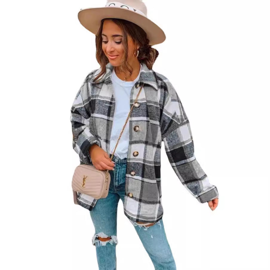 Ladies Flannel Check Shirt Lune London