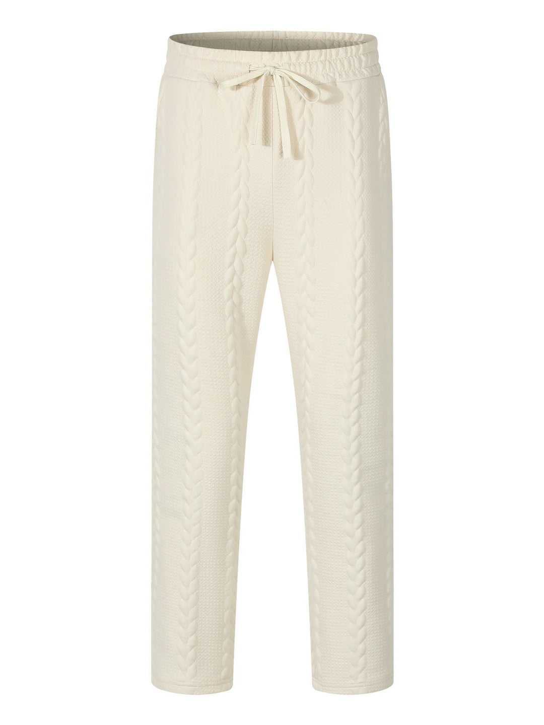 Men's stretch leisure pants with drawstring and textured design Lune London