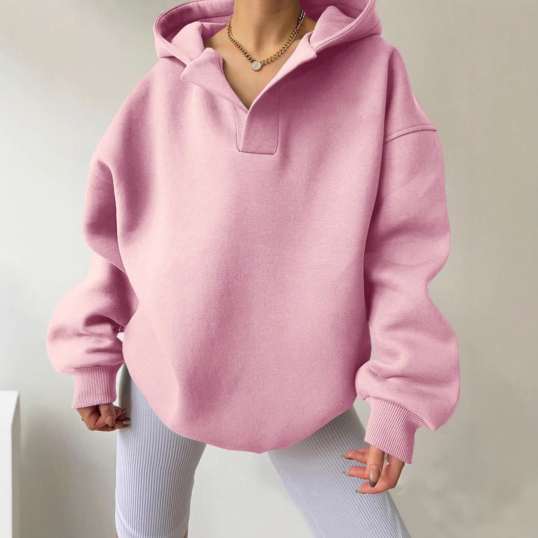 Oversized hoodie for women with trendy collar and voluminous sleeves Lune London