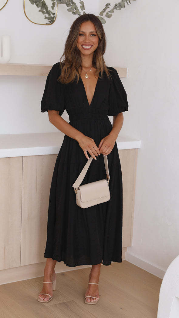 Lune London Bohemian Maxi Dress with Ruffles for Women