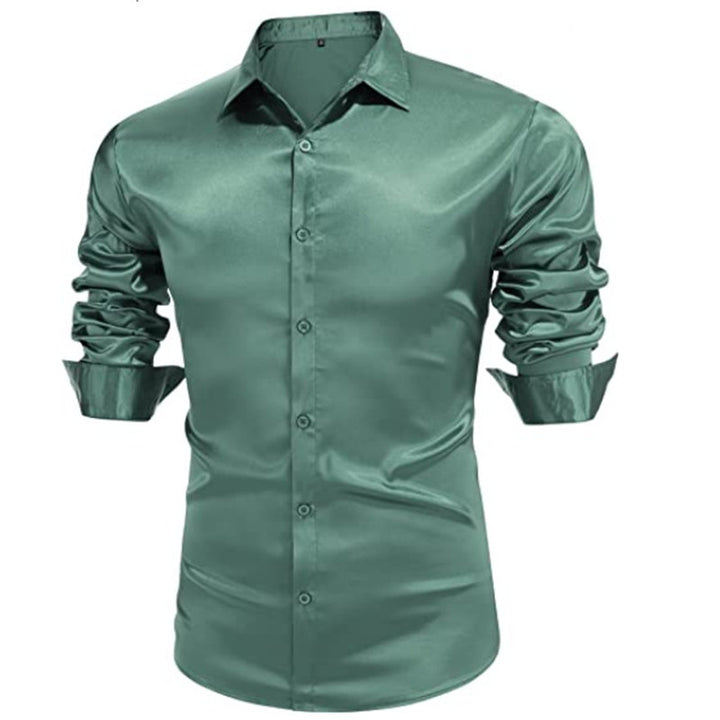 Men's Elegant Chic Satin Shirt