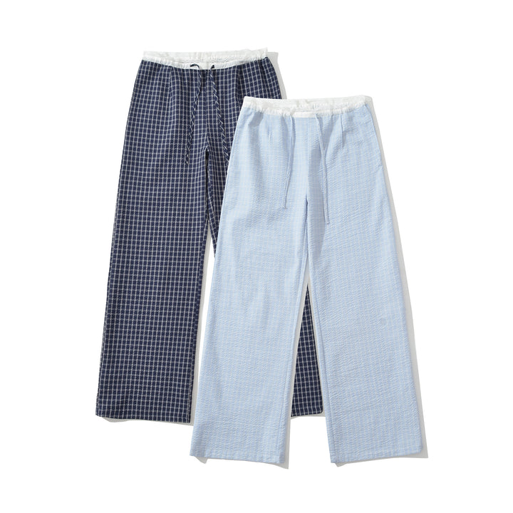 Casual palazzo pants for women with elastic waist and wide legs Lune London